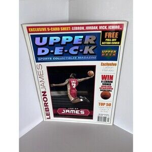Upper Deck LeBron James Magazine 2003 Rookie Year Tuff Stuff Michael Jordan